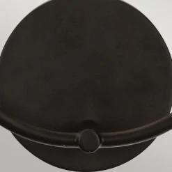 Wandleuchte Metall Glas 30,5 cm breit Schwarz E14 2-flammig