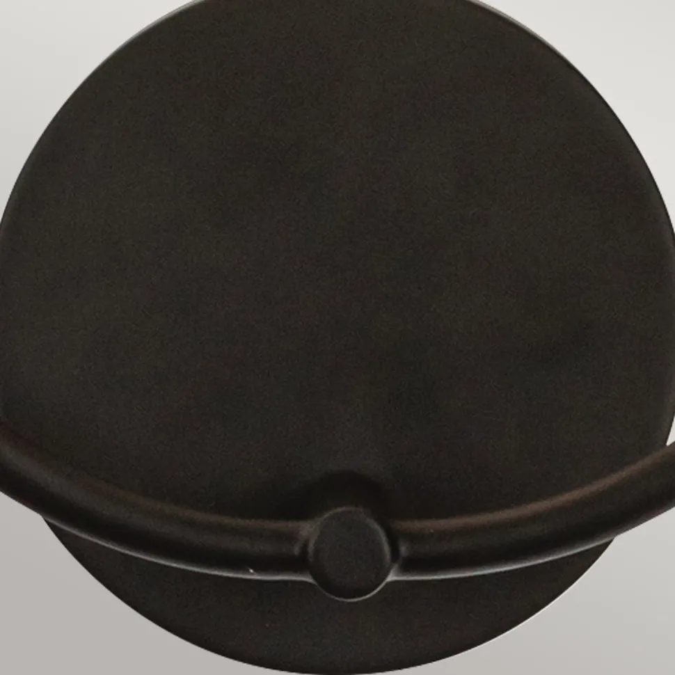 Wandleuchte Metall Glas 30,5 cm breit Schwarz E14 2-flammig