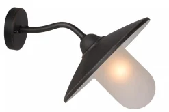 Wandleuchte Metall Glas Rostbraun H:24 cm IP44 Garten