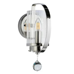 Wandleuchte Metall in Nickel E14 Klassisch dekorativ