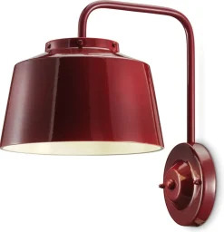 Wandleuchte Metall Keramik 34 cm hoch Bordeaux E27