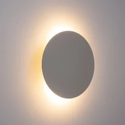 Wandleuchte Metall rund Ø 40 cm Beige für 4x G9 indirekt