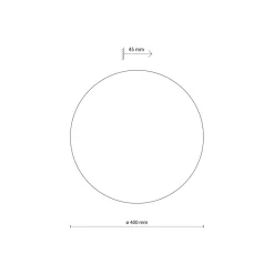 Wandleuchte Metall rund Ø 40 cm Beige für 4x G9 indirekt