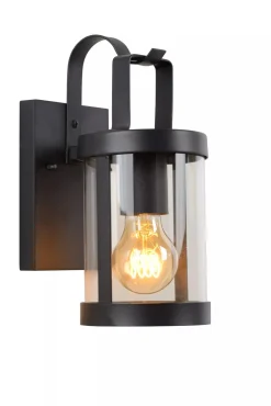 Wandleuchte Metall Schwarz IP23 T:16 cm E27 Garten