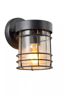 Wandleuchte Metall Schwarz IP23 E27 Haus Haustür Garten