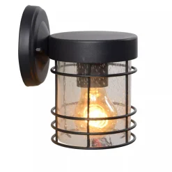 Wandleuchte Metall Schwarz IP23 E27 Haus Haustür Garten