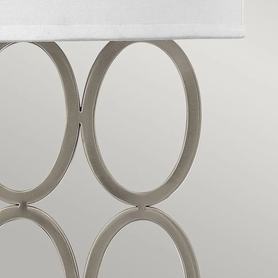 Wandleuchte Metall Stoff Glas 51,5 cm hoch 5x E14 elegant