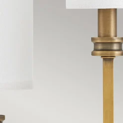 Wandleuchte Metall Stoff 48,3 cm hoch E14 3-flammig