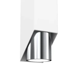 Wandleuchte Metall Weiß Chrom GU10 stilvoll akzentuiert