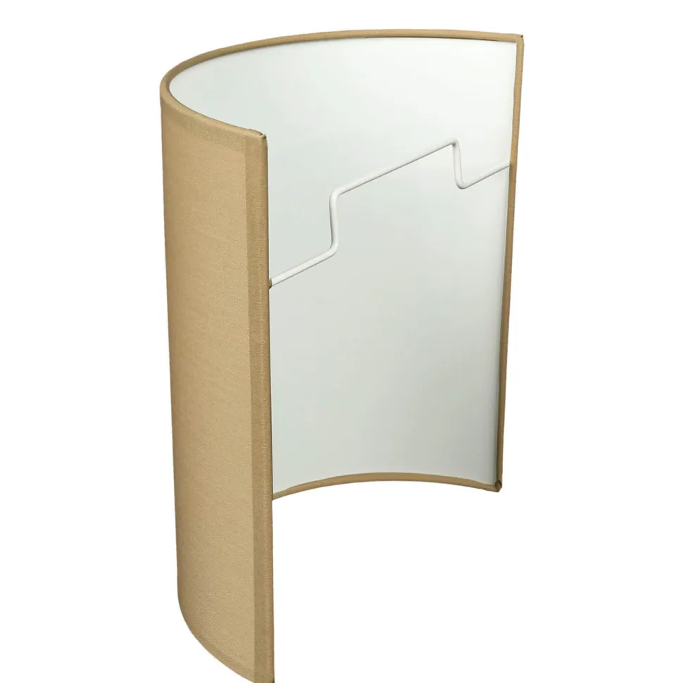 Wandleuchte mit Kabel Schalter Kaffeebraun Stoff ALICE