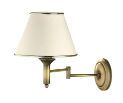 Wandleuchte PENELO in Messing schwenkbar Lampe E27