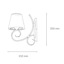Wandleuchte Rustikal Braun Landhaus gemütlich