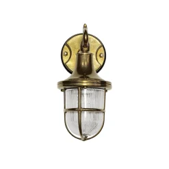 Wandleuchte SANTORIN aus Echt Messing für Außen