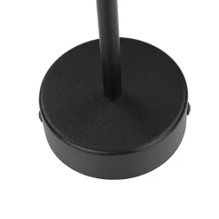 Wandleuchte Schwarz Glas Monaco