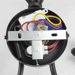 Wandleuchte schwarz Jugendstil 2-flmg.