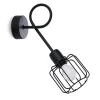 Wandleuchte Schwarz Metall Retro E14 Käfigschirm TISTA