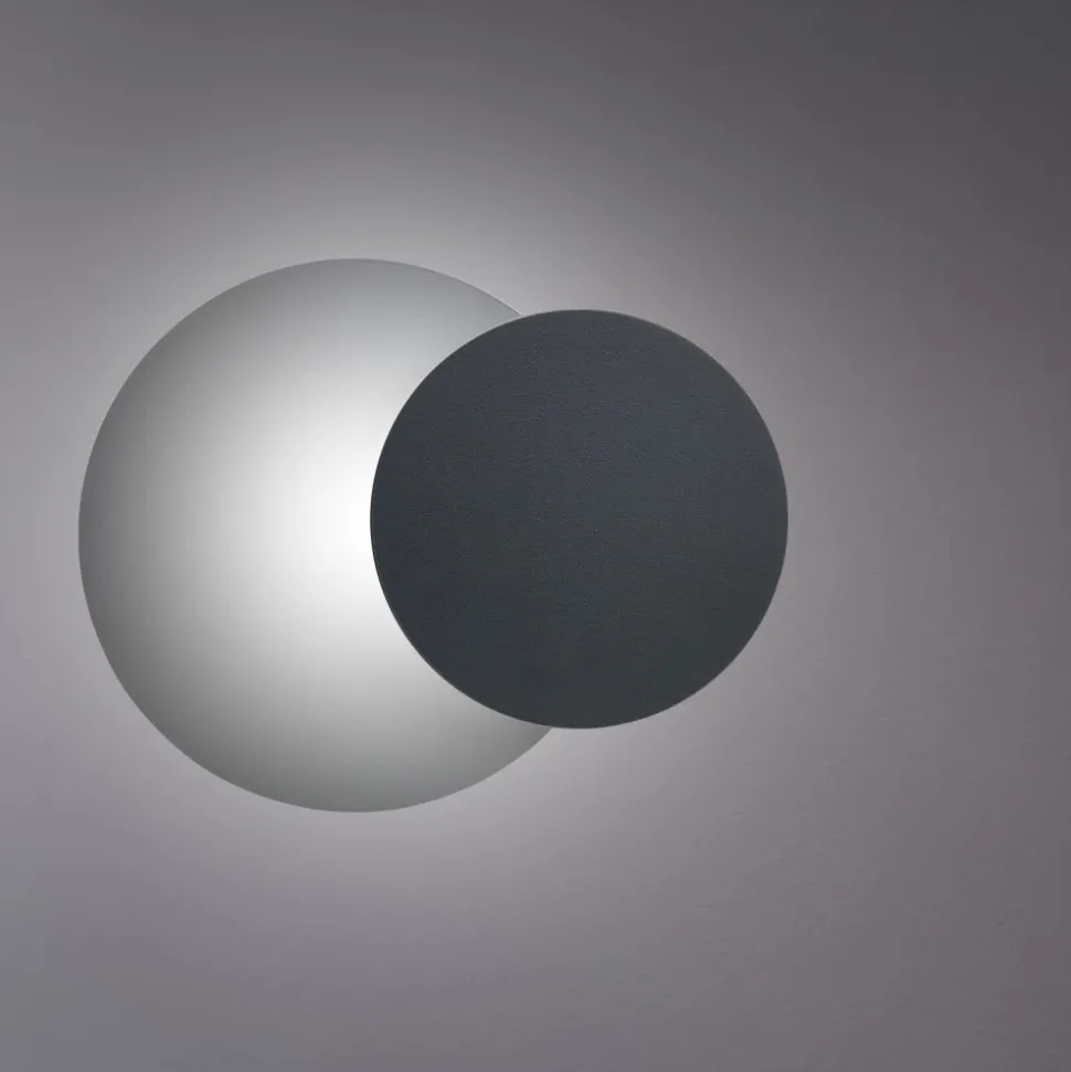 Wandleuchte Schwarz rund G9 indirekte Beleuchtung