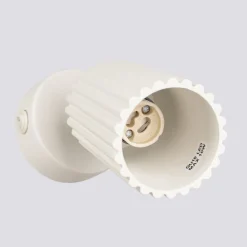 Wandleuchte schwenkbar GU10 B: 8 cm klein in Creme Modern