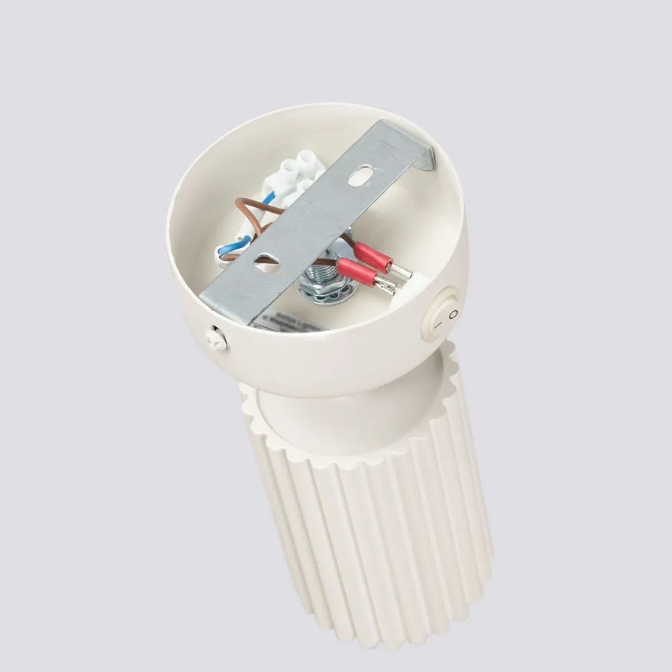 Wandleuchte schwenkbar GU10 B: 8 cm klein in Creme Modern