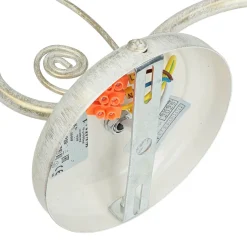 Wandleuchte Shabby Jugendstil Metall Lampe Glas