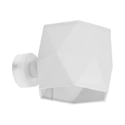 Wandleuchte Stoff Metall Weiß E27 innen Modern