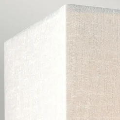 Wandleuchte Stoff Schirm Up Down Creme Chrom NADATILA