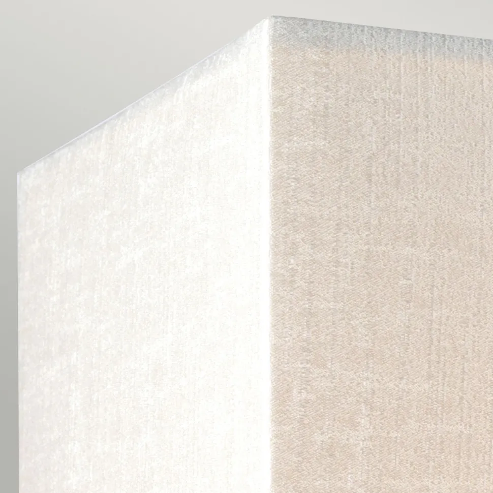 Wandleuchte Stoff Schirm Up Down Creme Chrom NADATILA