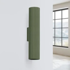 Wandleuchte Up Down Aluminium H: 30 cm Grün GU10 2-flammig