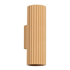 Wandleuchte Up Down H: 20 cm in Gold GU10 2-flammig Aluminium