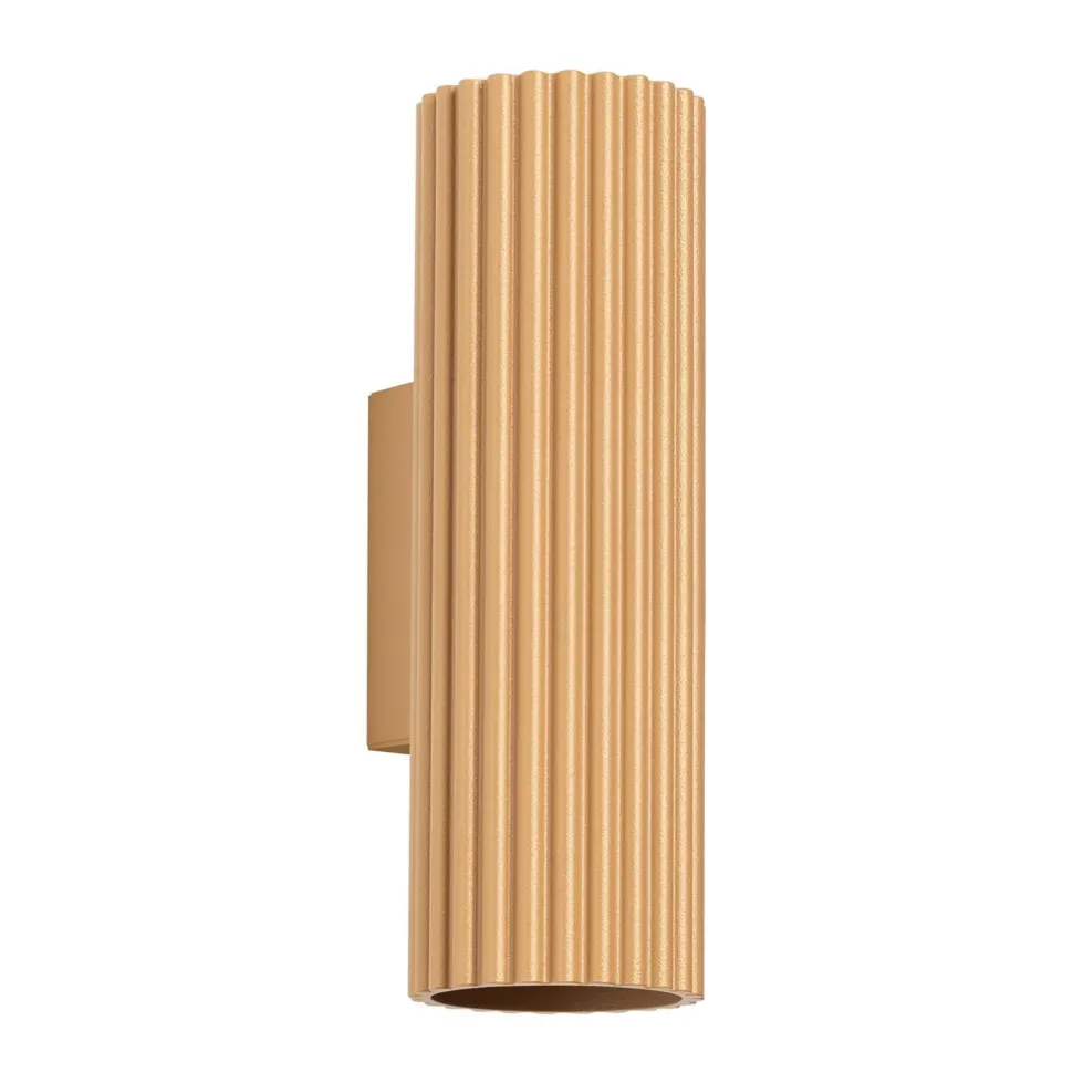 Wandleuchte Up Down H: 20 cm in Gold GU10 2-flammig Aluminium