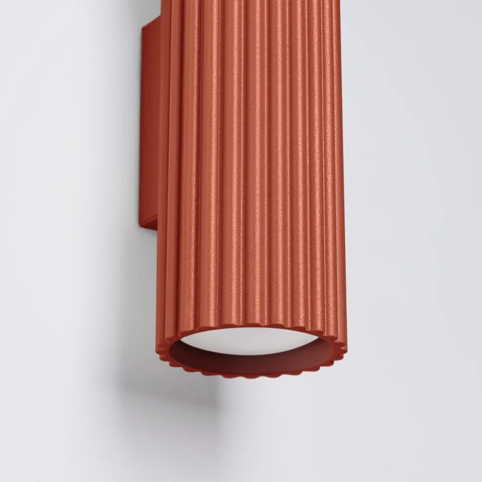 Wandleuchte Up Down klein H: 20 cm Rot GU10 2-flammig