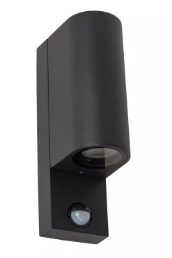 Wandleuchte Up Down Sensor Aluminium H:23 cm IP65 GU10