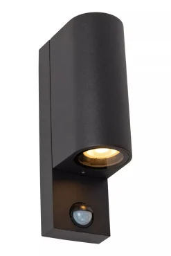 Wandleuchte Up Down Sensor Aluminium H:23 cm IP65 GU10