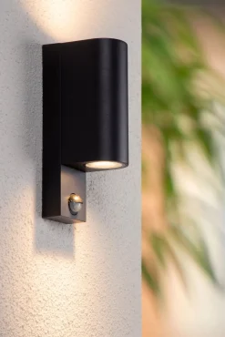 Wandleuchte Up Down Sensor Aluminium H:23 cm IP65 GU10