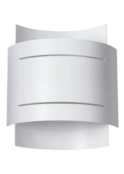 Wandleuchte Up Down Weiß 23 cm Metall Lichtmuster