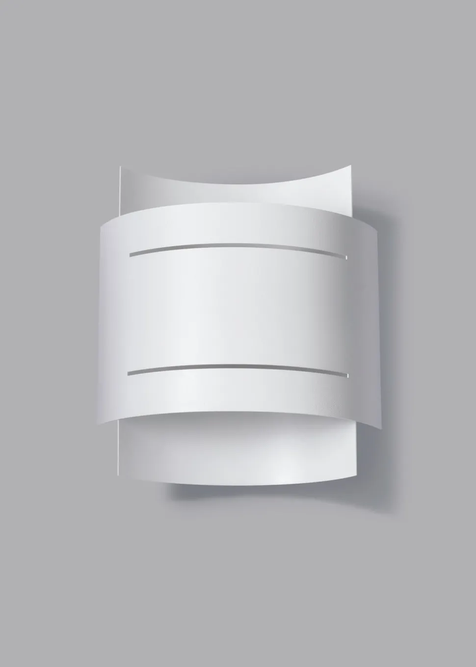 Wandleuchte Up Down Weiß 23 cm Metall Lichtmuster