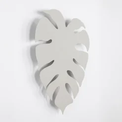 Wandleuchte Weiß indirektes Licht Metall H: 54 cm 4x G9 Blatt