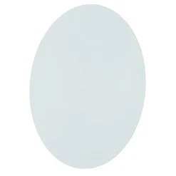 Wandleuchte Weiß Metall Ø 40 cm rund flach Modern