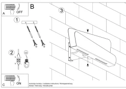 Wandleuchte Weiß Metall 40 cm Modern indirekt DALIM