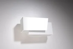 Wandleuchte Weiß Metall L:20cm Modern G9 ATILIA