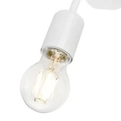 Wandleuchte Weiß Modern Metall Lampe