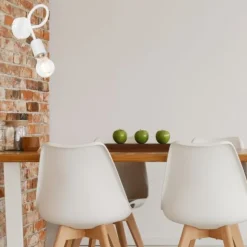 Wandleuchte Weiß Modern Metall Lampe