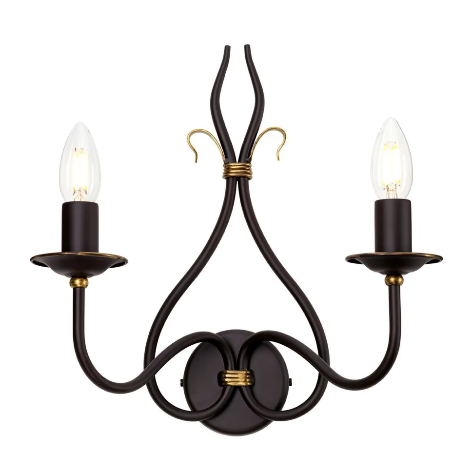 Wandleuchter CANDELA 15 B:17cm Rostbraun Lampe