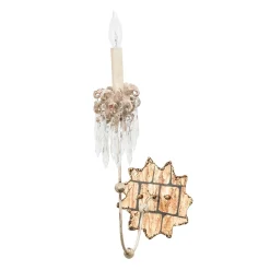 Wandleuchter CANDELA 14 in Gold Kristall Lampe