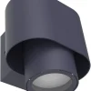 Wandspot Anthrazit Aluminium H:10 cm IP44 GU10 flexibel