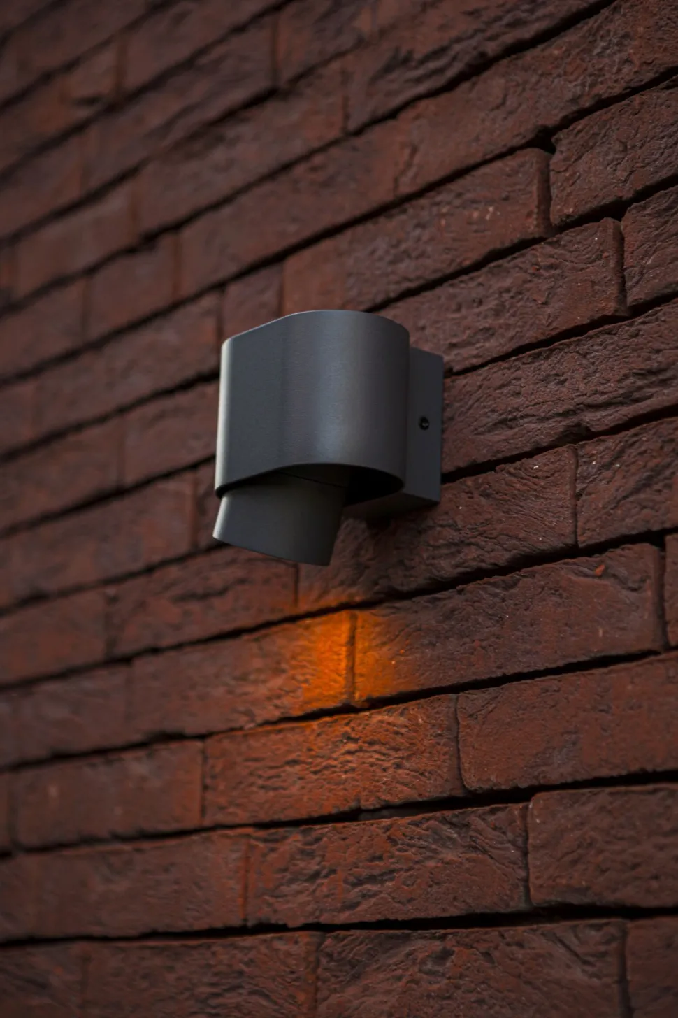 Wandspot Anthrazit Aluminium H:10 cm IP44 GU10 flexibel