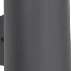 Wandspot Anthrazit Up Down H:20 cm IP44 GU10 flexibel