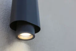 Wandspot Anthrazit Up Down H:20 cm IP44 GU10 flexibel