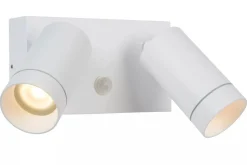 Wandspot Bewegungsmelder flexibel Weiß GU10 B:18 cm