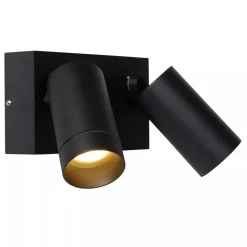 Wandspot Bewegungsmelder flexibel Schwarz GU10 B:18 cm